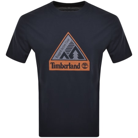 Product Image for Timberland Graphic Logo T Shirt Navy