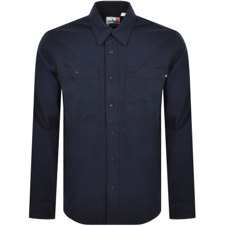 Product Image for Timberland Windham Twill Overshirt Jacket Navy