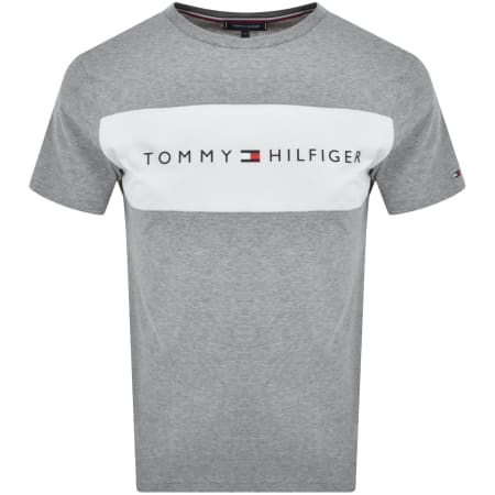 Product Image for Tommy Hilfiger Block Logo T Shirt Grey