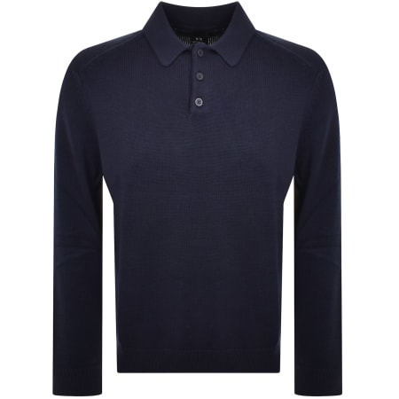 Product Image for Armani Exchange Knit Polo Jumper Navy