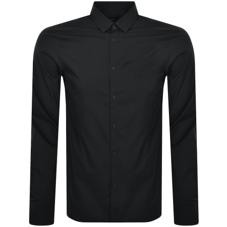 Product Image for Armani Exchange Long Sleeved Slim Shirt Black