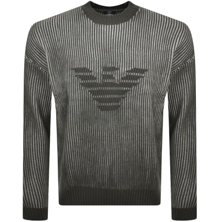 Product Image for Emporio Armani Striped Jumper Grey