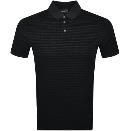 Product Image for Emporio Armani Short Sleeved Polo T Shirt Black