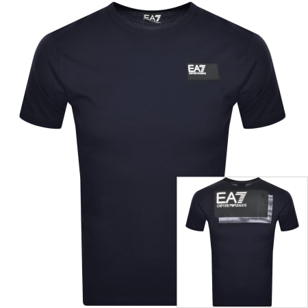 Product Image for EA7 Emporio Armani Logo T Shirt Navy
