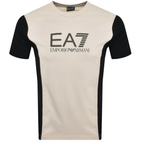 Product Image for EA7 Emporio Armani Logo T Shirt Cream