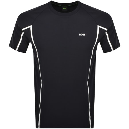 Product Image for BOSS Tape Stretch Fit T Shirt Navy