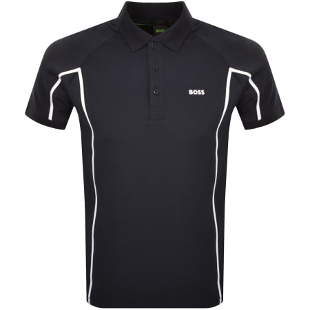 Product Image for BOSS Paddy Tape Polo T Shirt Navy