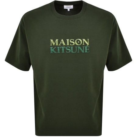 Product Image for Maison Kitsune Gradient Oversized T Shirt Green