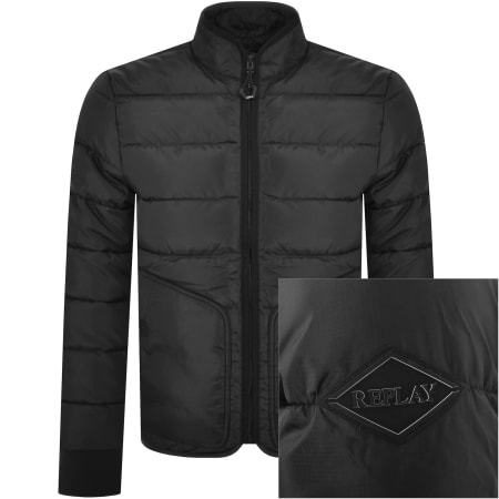 Product Image for Replay Padded Jacket Black