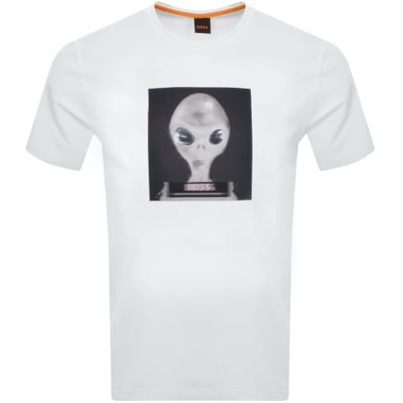 Product Image for BOSS Te Alien T Shirt White