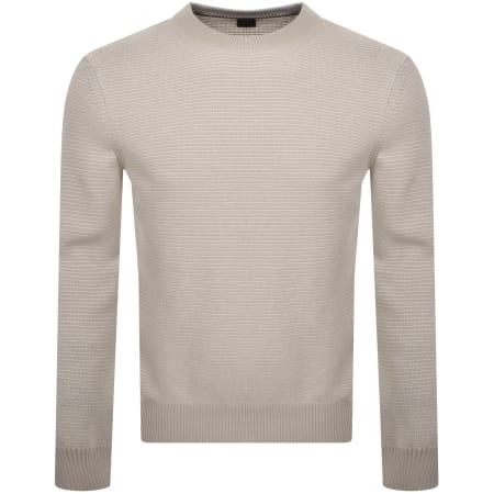 Product Image for BOSS Amercury Knit Jumper Beige
