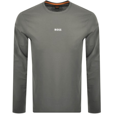 Product Image for BOSS TChark Long Sleeve T Shirt Grey