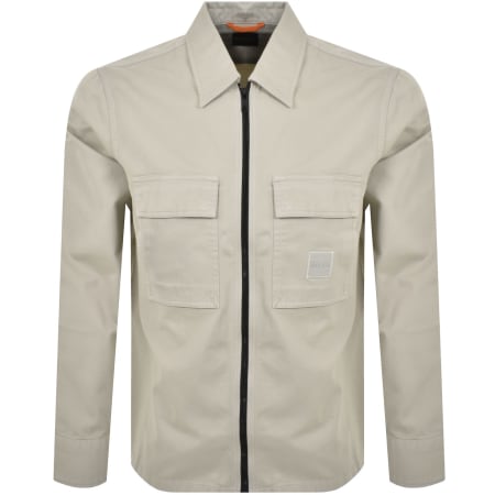 Product Image for BOSS Lovel Full Zip Overshirt Beige