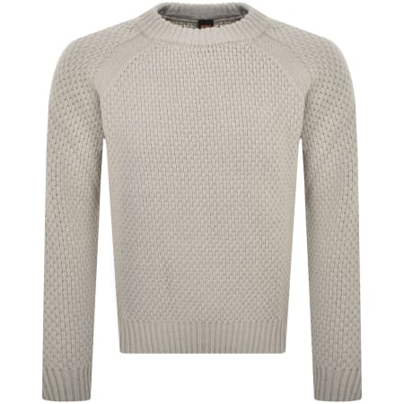Product Image for BOSS Armstrong Wool Knit Jumper Beige
