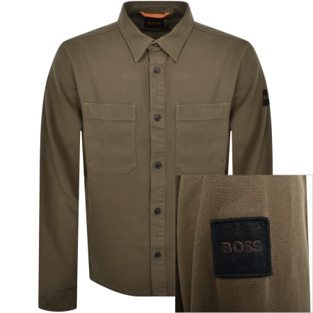 Product Image for BOSS Lerato Overshirt Khaki