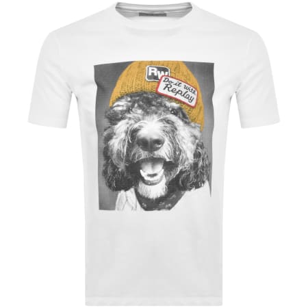 Product Image for Replay Graphic T Shirt White