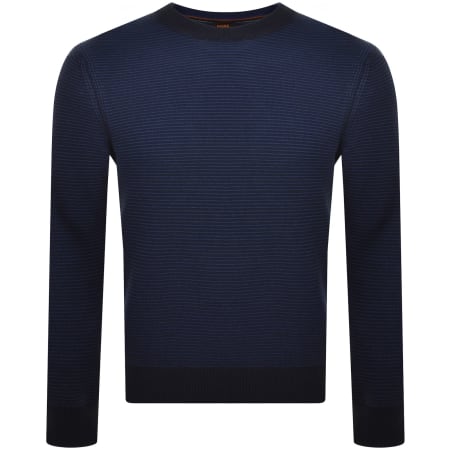 Product Image for BOSS Amercury Knit Jumper Navy