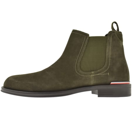 Product Image for Tommy Hilfiger Suede Chelsea Boots Green
