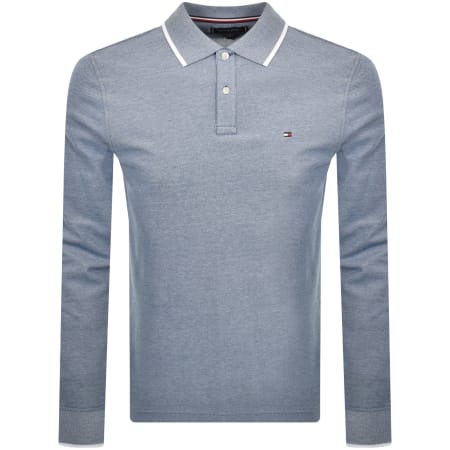Product Image for Tommy Hilfiger Oxford Tipped Polo T Shirt Blue