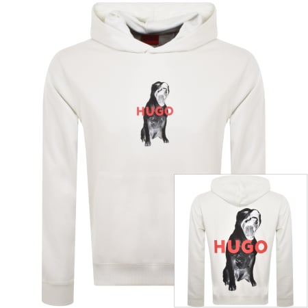 Product Image for HUGO Dartchon Hoodie White