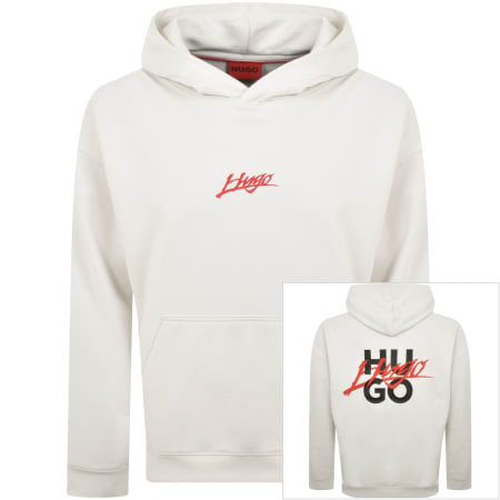 Product Image for HUGO Diogolong Hoodie Off White