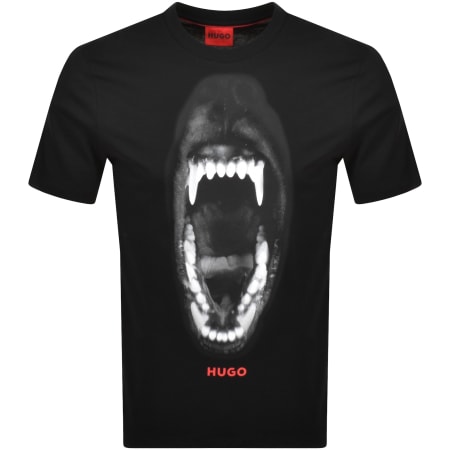 Product Image for HUGO Dayaking Animal Graphic T Shirt Black