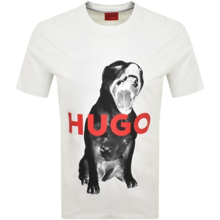 Product Image for HUGO Dayaking Animal Graphic T Shirt White