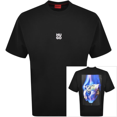 Product Image for HUGO Dflofire T Shirt Black