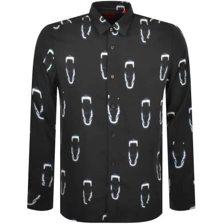 Product Image for HUGO Emero Animal Graphic Shirt Black