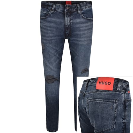 Product Image for HUGO 734 Extra Slim Jeans Light Wash Navy