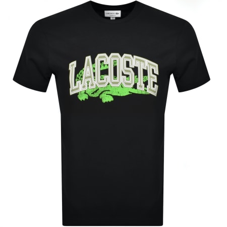 Product Image for Lacoste Crew Neck Logo T Shirt Black