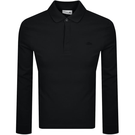 Product Image for Lacoste Long Sleeved Polo T Shirt Black