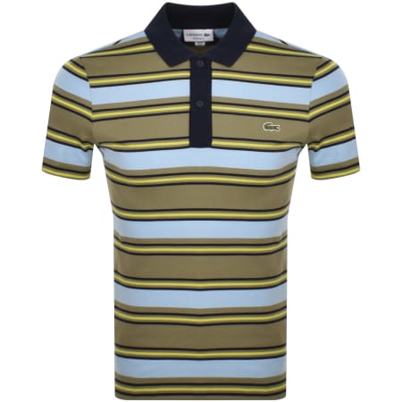 Product Image for Lacoste Short Sleeve Stripe Polo T Shirt Green