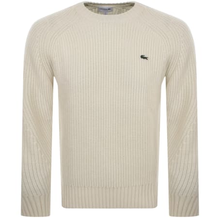 Product Image for Lacoste Crew Neck Knit Jumper Cream
