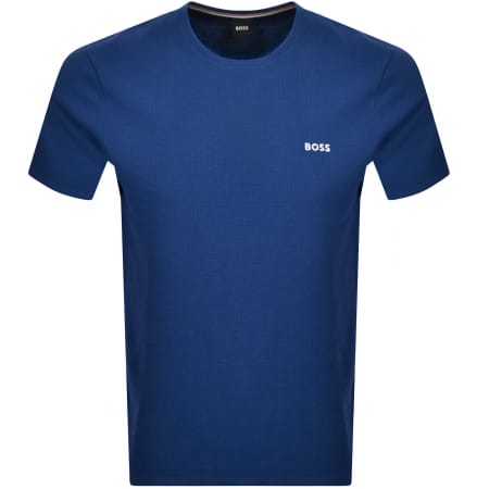 Product Image for BOSS Waffle T Shirt Blue