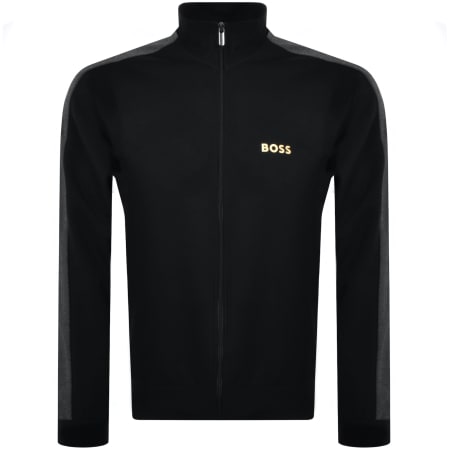 Product Image for BOSS Full Zip Tracksuit Sweatshirt Black
