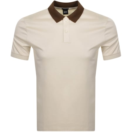 Product Image for BOSS Phillipson 117 Polo T Shirt Off White