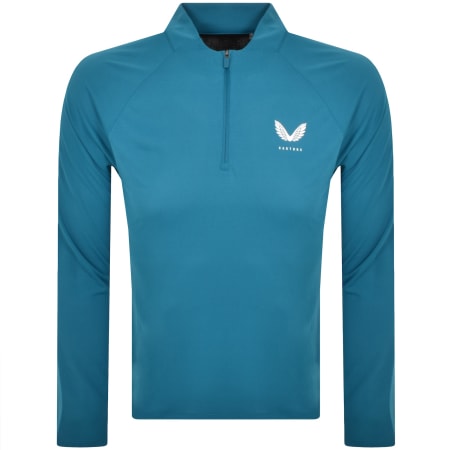 Product Image for Castore Lightweight Quarter Zip Sweatshirt Blue