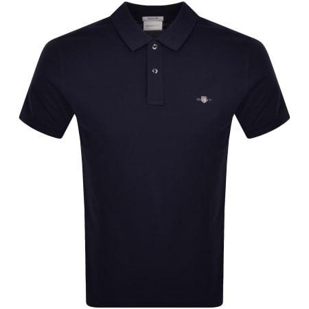 Product Image for Gant Shield Pique Polo T Shirt Navy