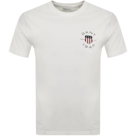 Product Image for Gant Graphic Logo T Shirt White