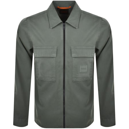 Product Image for BOSS Lovel Full Zip Overshirt Grey