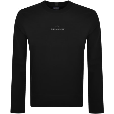 Product Image for Paul And Shark Stretch Logo Sweatshirt Black