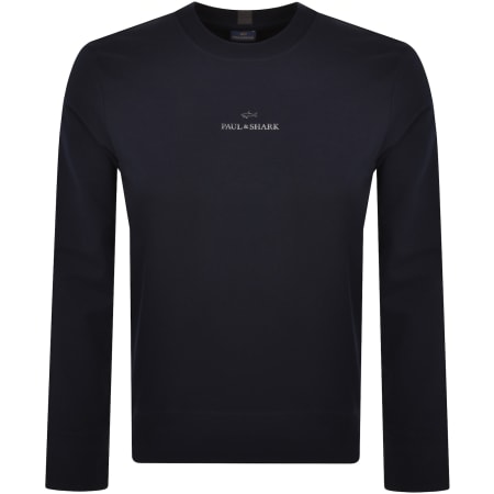 Product Image for Paul And Shark Stretch Logo Sweatshirt Navy
