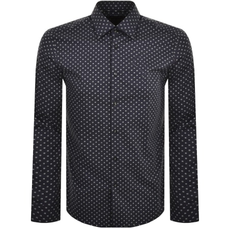 Product Image for BOSS H Hank Kent Long Sleeved Shirt Black
