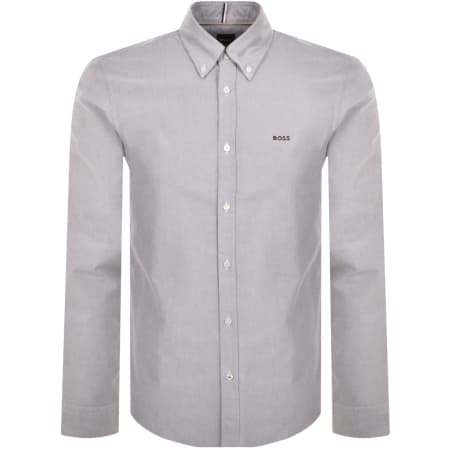 Product Image for BOSS H Roan Long Sleeve Shirt Grey