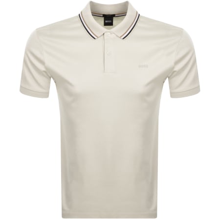 Product Image for BOSS Penrose 38 Polo T Shirt Cream