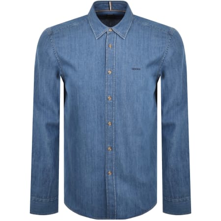 Product Image for BOSS H Liam Long Sleeve Shirt Blue
