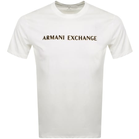 Product Image for Armani Exchange Regular Fit Logo T Shirt White