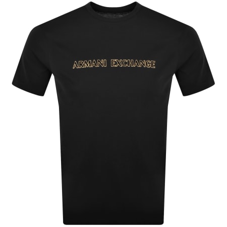 Product Image for Armani Exchange Regular Fit Logo T Shirt Black