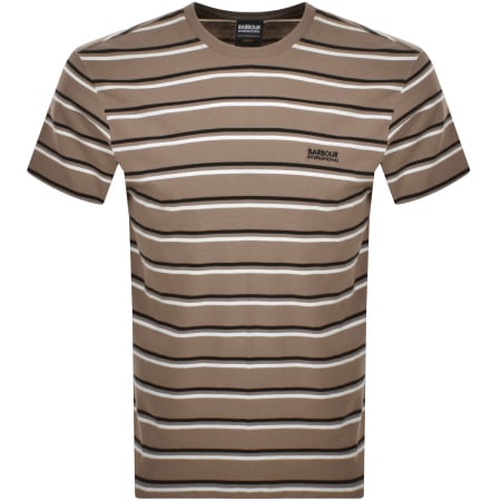 Product Image for Barbour International Buxton Stripe T Shirt Brown